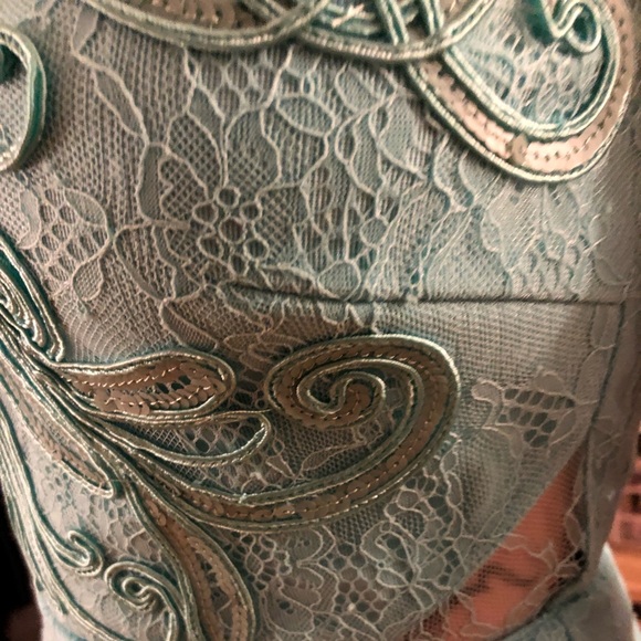 Mint elegant dress - bridesmade - Picture 3 of 4